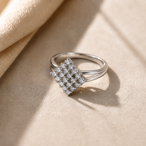 Anillo Astryvel Plata 925 - sobre tela
