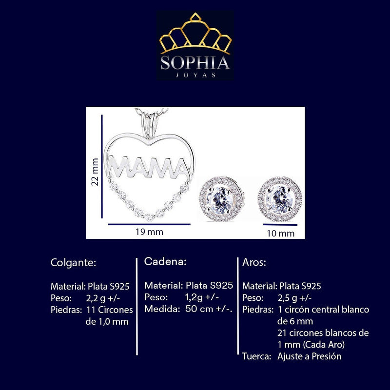 Conjunto Caelora Plata 925