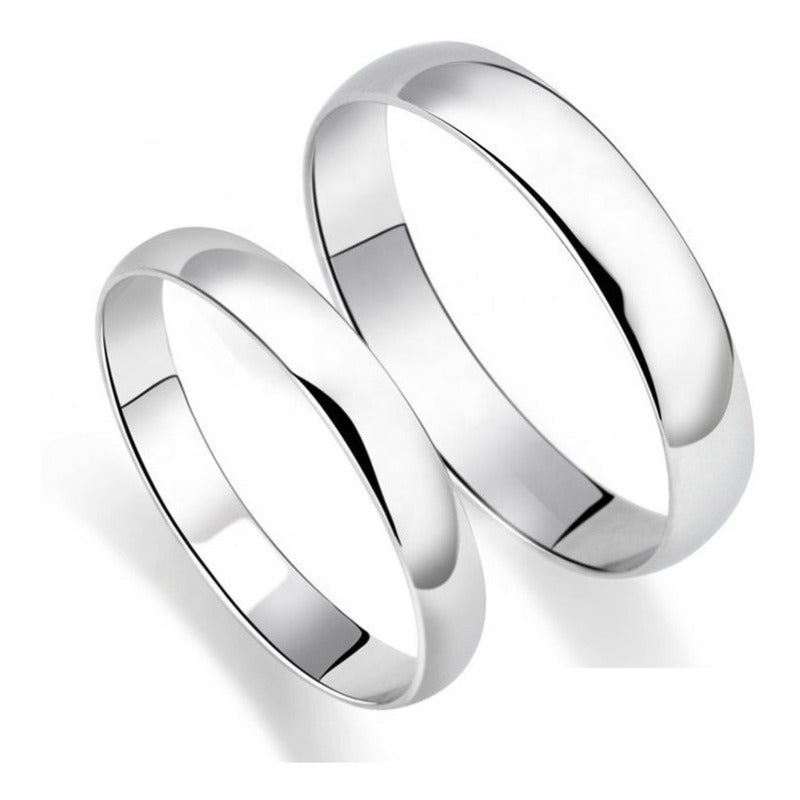 Par De Argollas   Plata 925