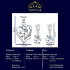 Conjunto Aster Plata 925