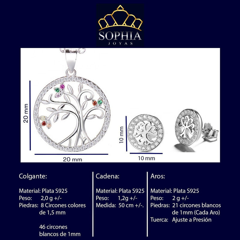 Conjunto Saphirae Plata 925