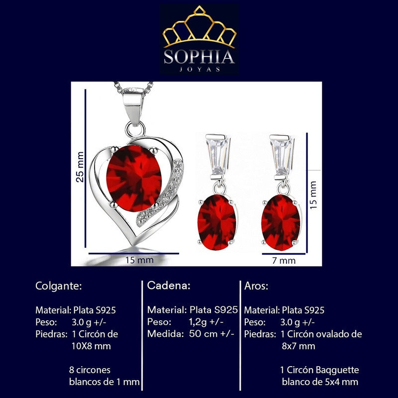 Conjunto Aster Plata 925