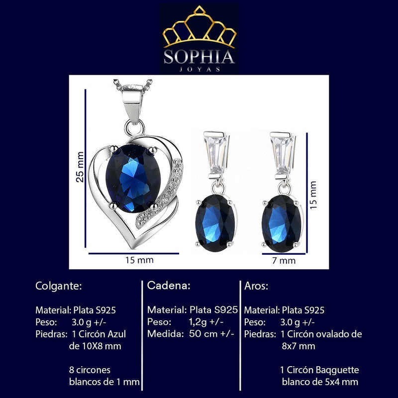 Conjunto Aster Plata 925