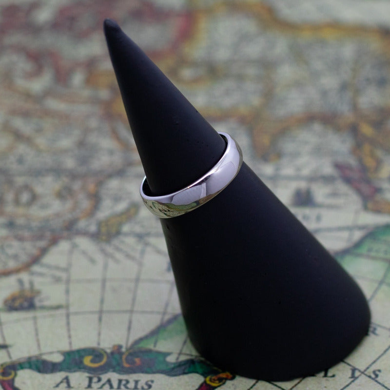 Par De Argollas Lisas Plata 925 Matrimonio Compromiso 5mm