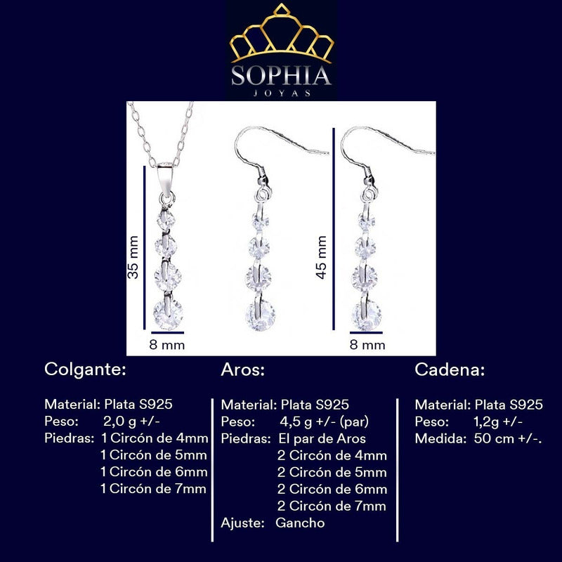 Conjunto Olyss Plata 925