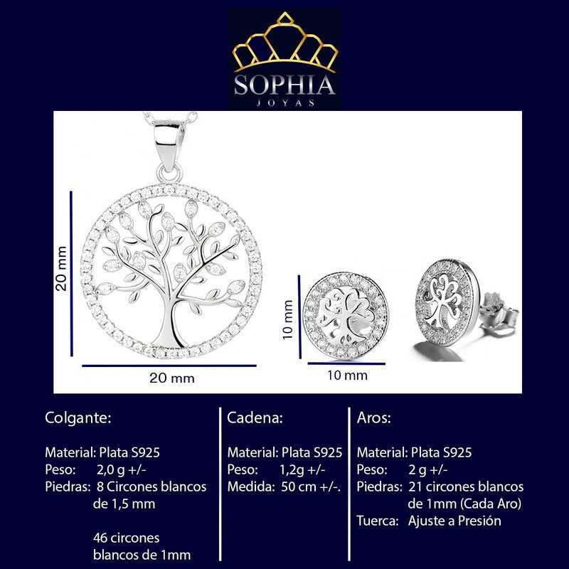 Conjunto Saphirae Plata 925