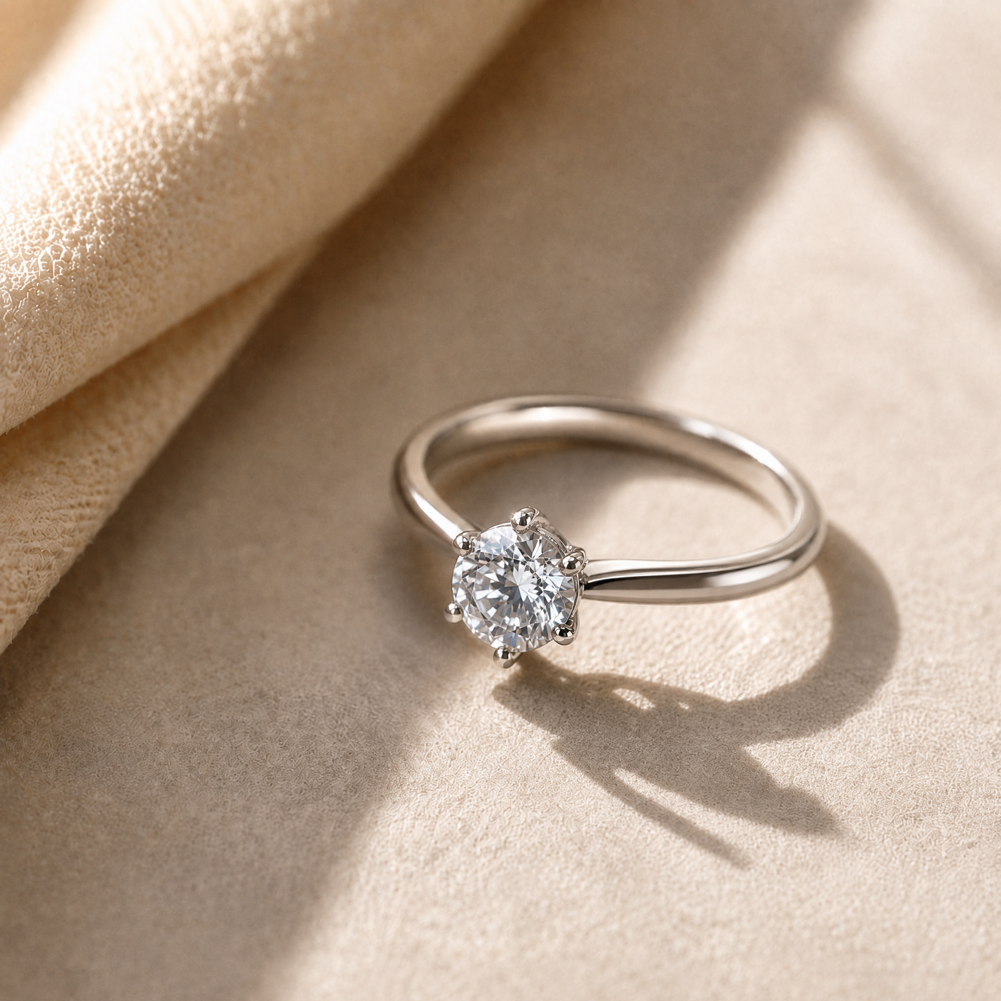 Anillo Isolde Plata 925 - sobre tela
