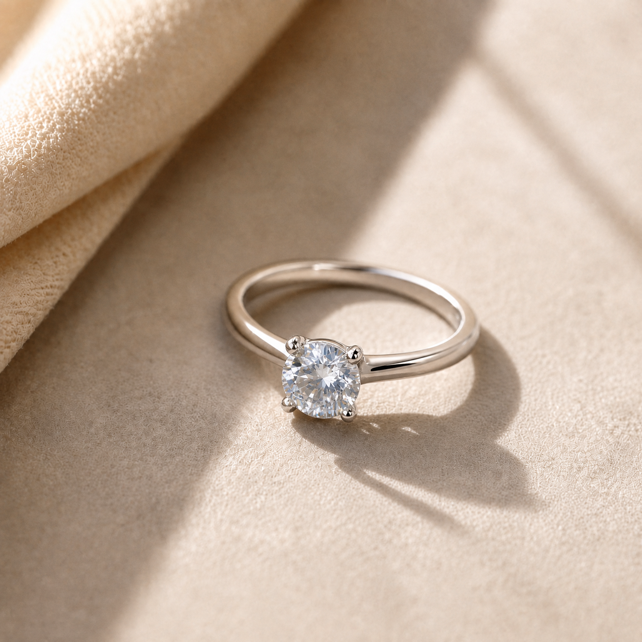 Anillo Astris Plata 925 - sobre tela