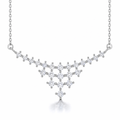 Collar Nytheris de plata 925 con diseño en V de circones brillantes