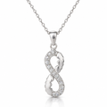 Collar Seris de plata 925 con colgante infinito y circones